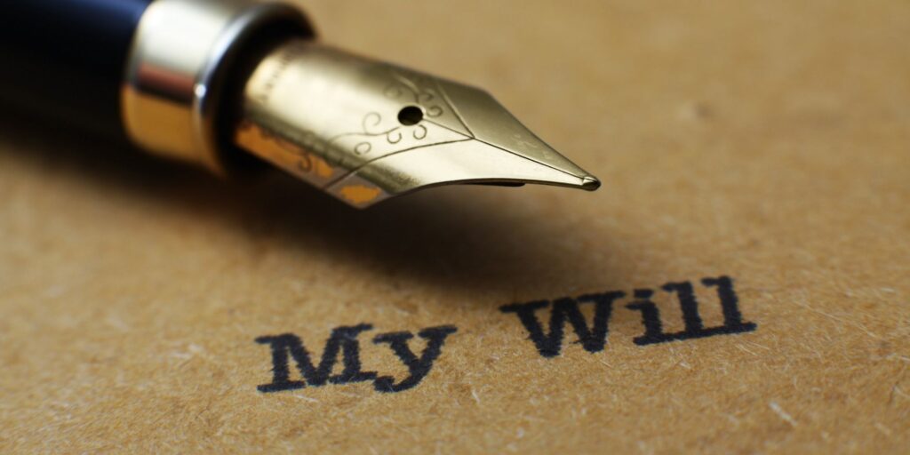 text saying "my will"