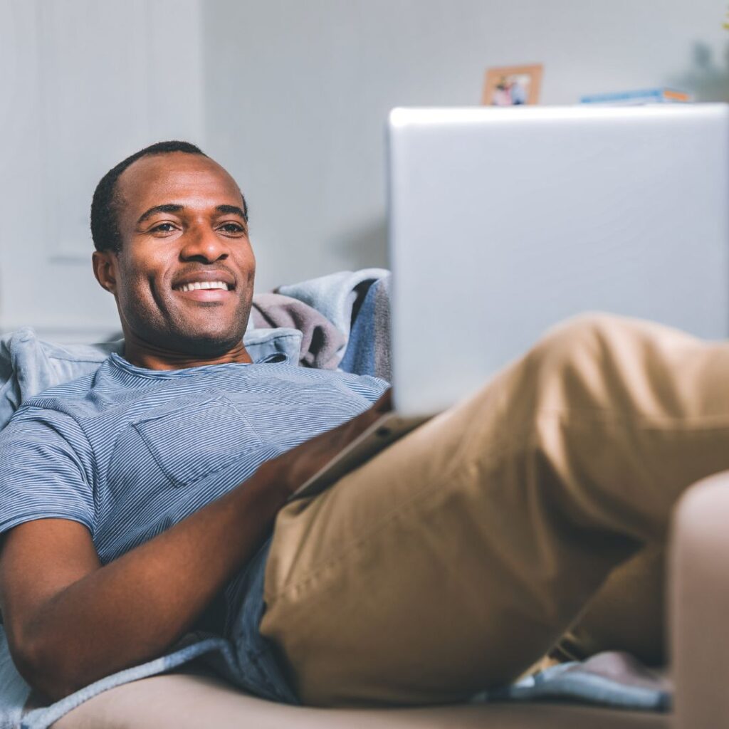 father practicing self-care while co-parenting in New Jersey