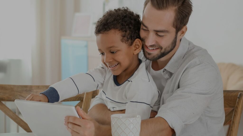 Father and child together