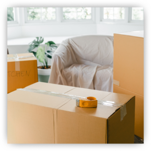 housing steps to take before filing for divorce - moving boxes