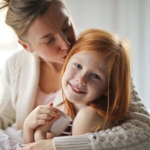 Mother and her daughter.