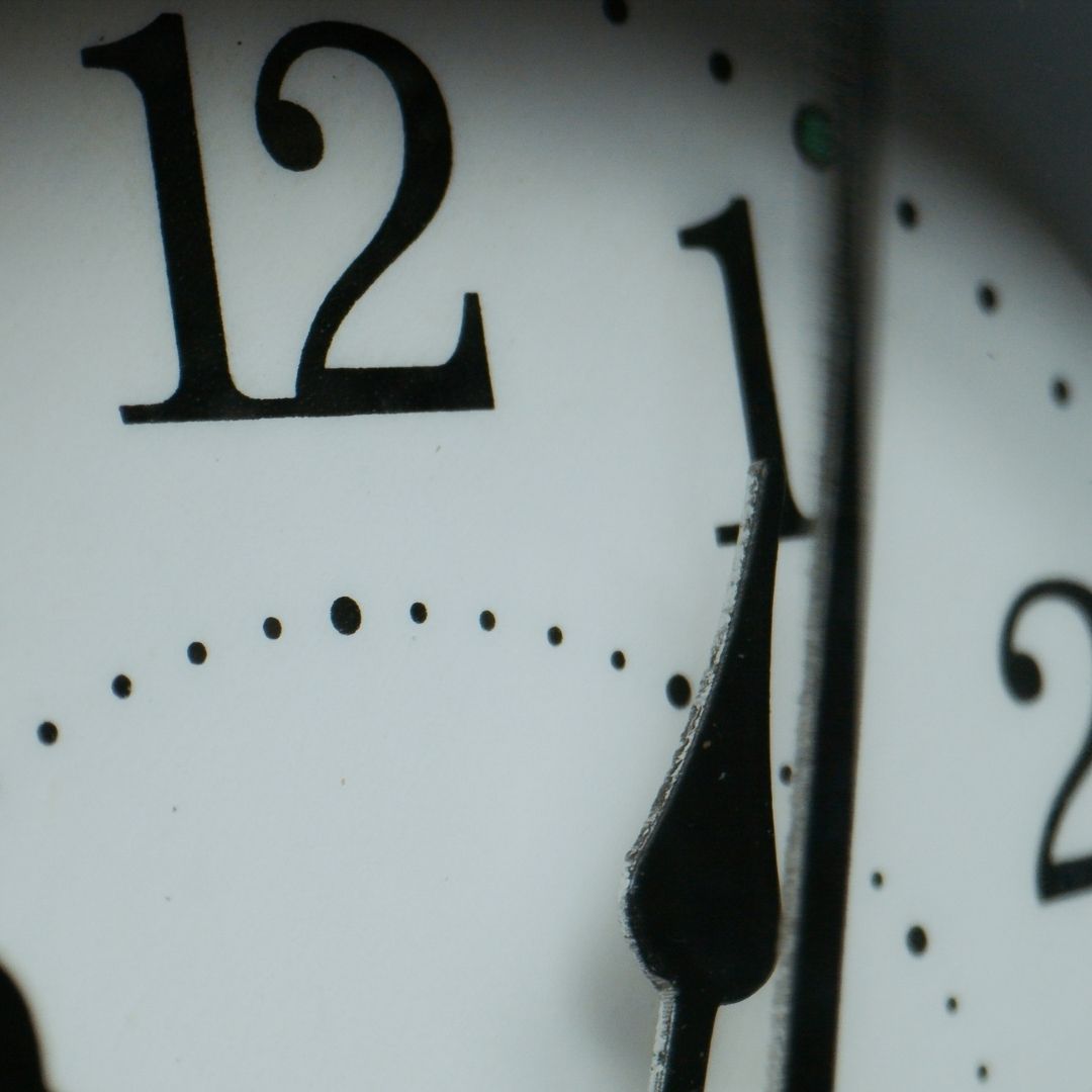 a clock ticking