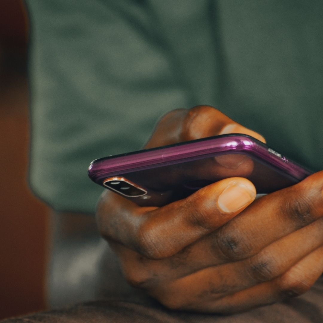 person making a phone call