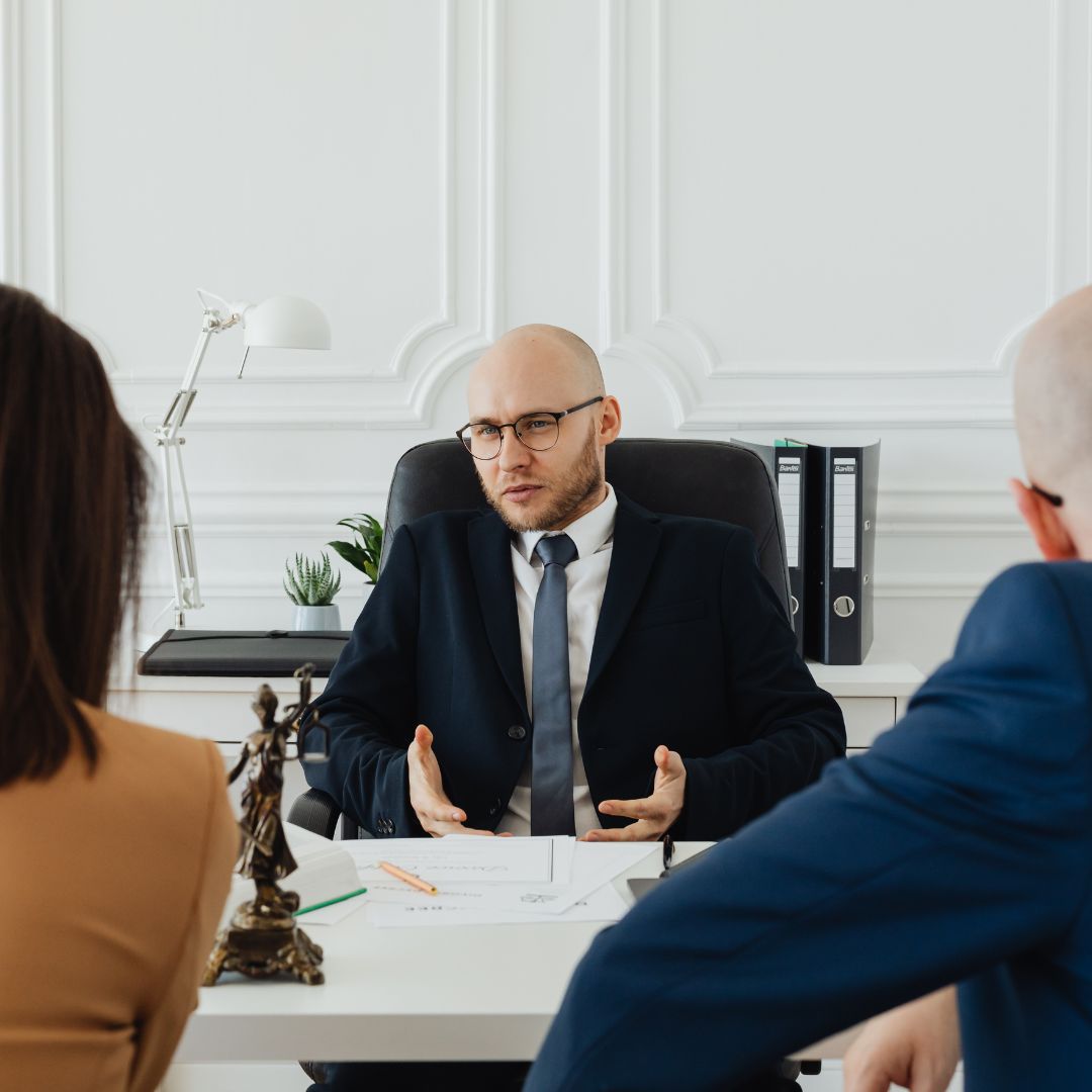 parents meeting with a child custody attorney