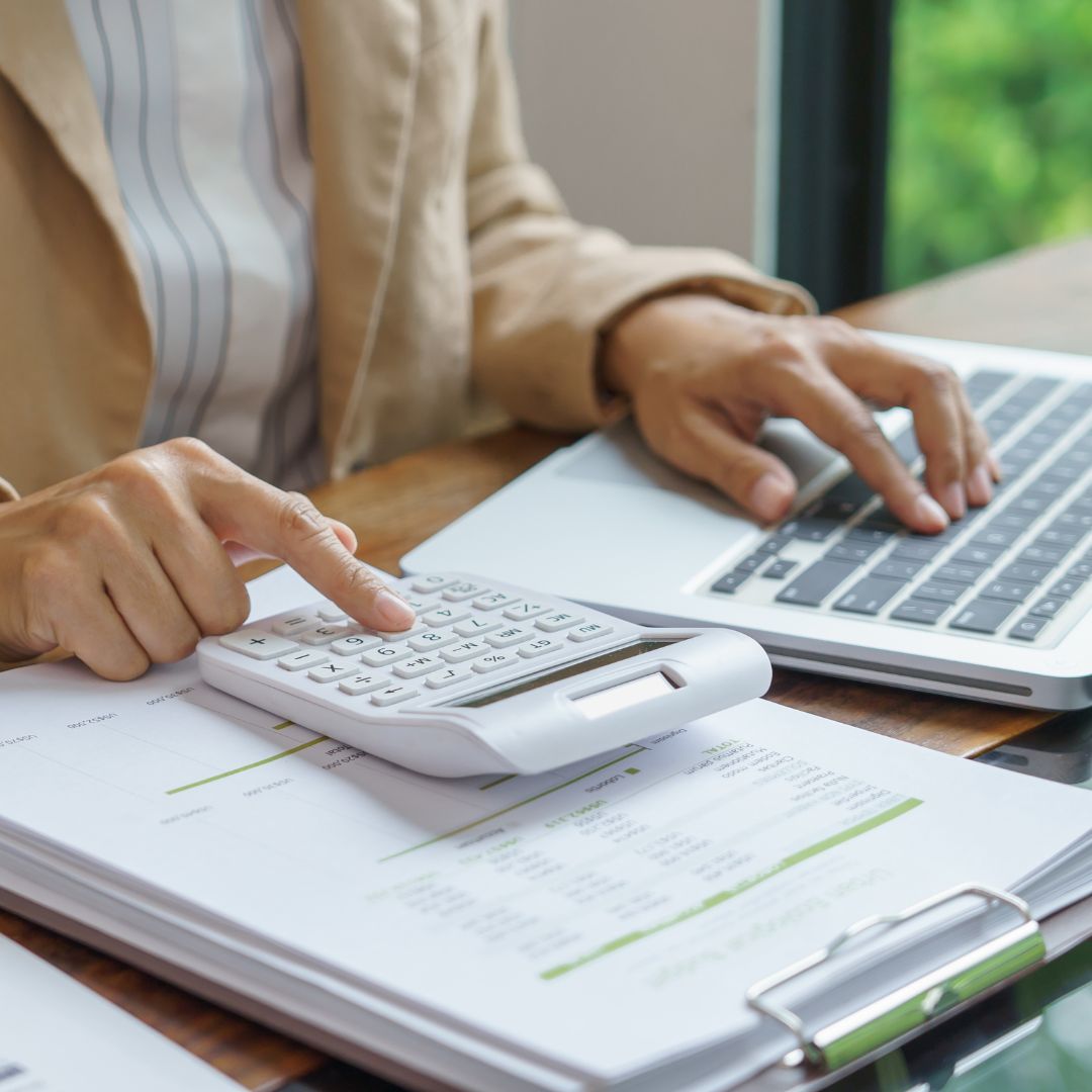 person calculating income