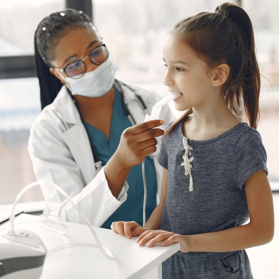 child at a doctor's office