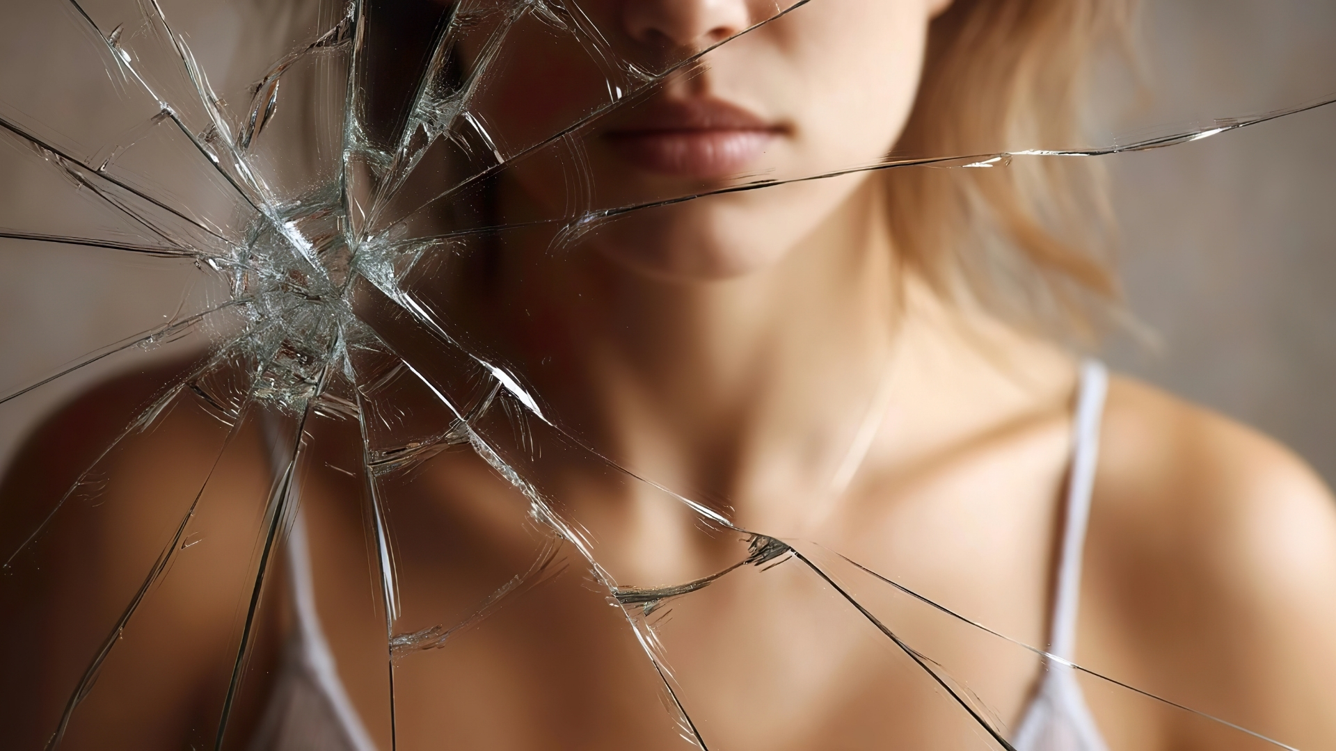 woman who has been hurt