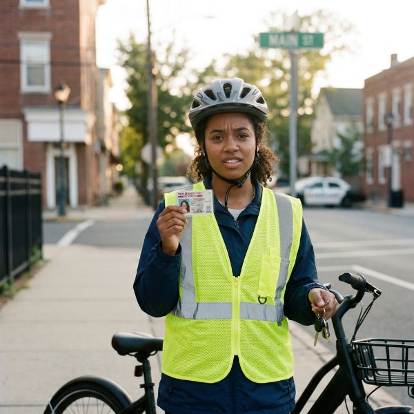 woman on ebike